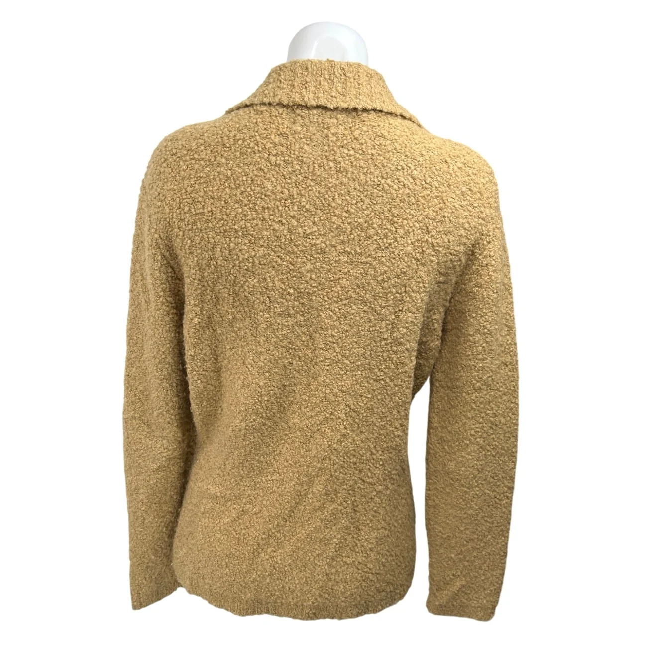 Pendleton Brown Wool Alpaca Long Sleeve Button Down Cardigan Sweater Top Size S - Image 2