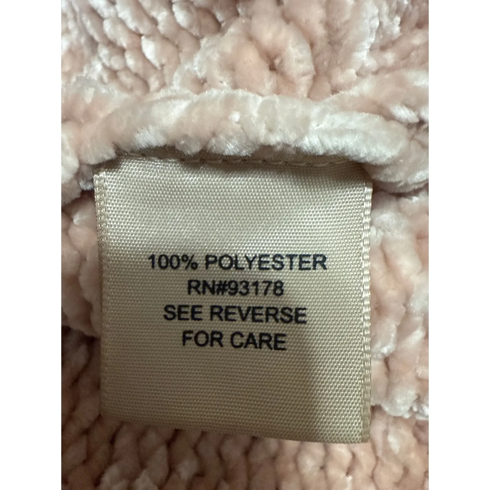 Philosophy Pink Tan Chenille Velvet Velour Long Sleeve Knit Sweater Top Size XL - Image 4