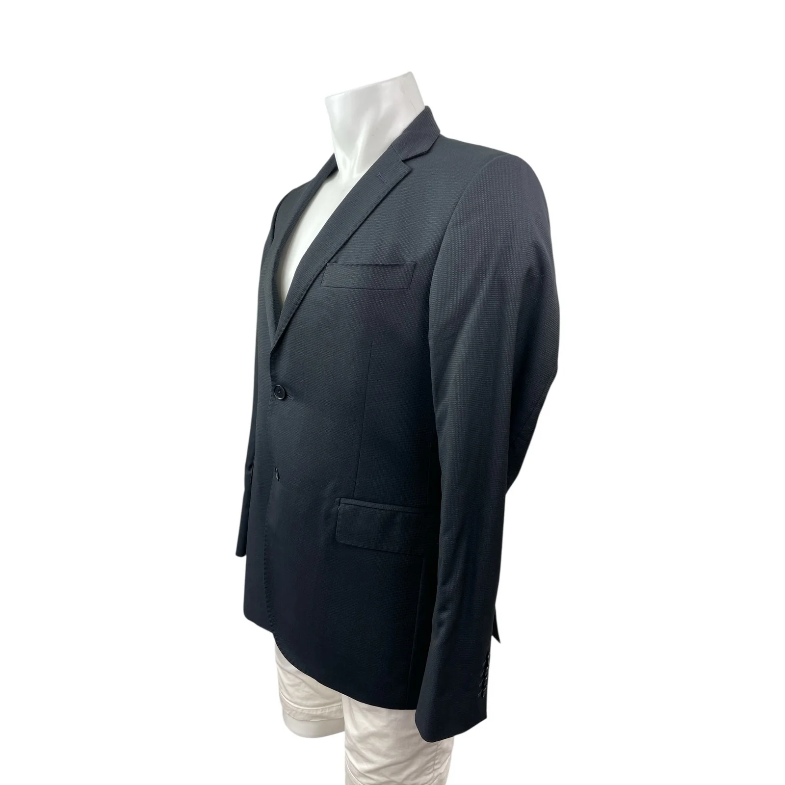 Pierre Balmain 100% Wool Men's Notched Collar Long Sleeve Blazer Coat Jacket S - Image 2