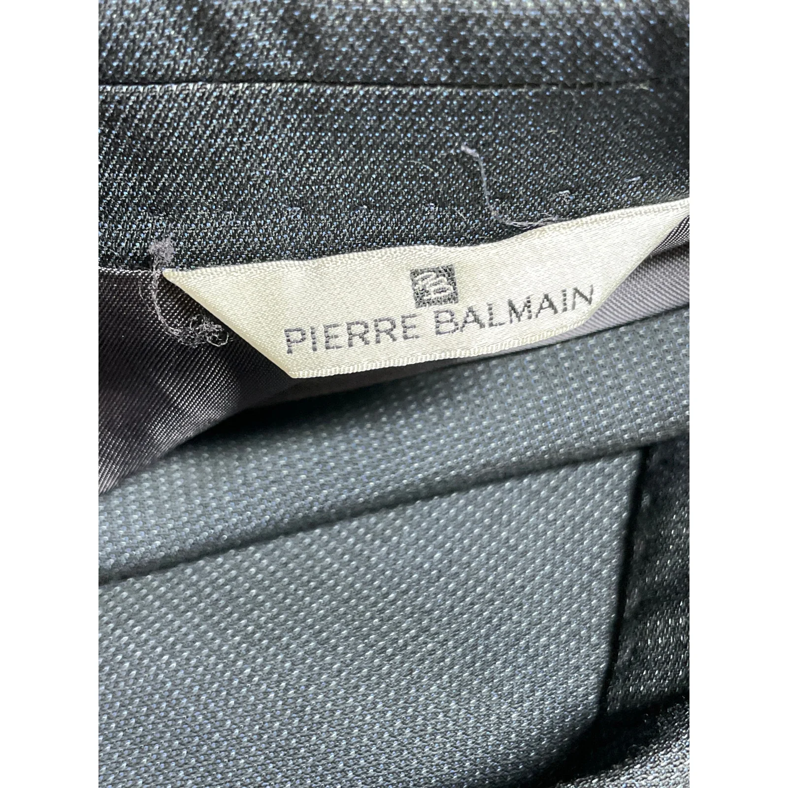 Pierre Balmain 100% Wool Men's Notched Collar Long Sleeve Blazer Coat Jacket S - Image 5