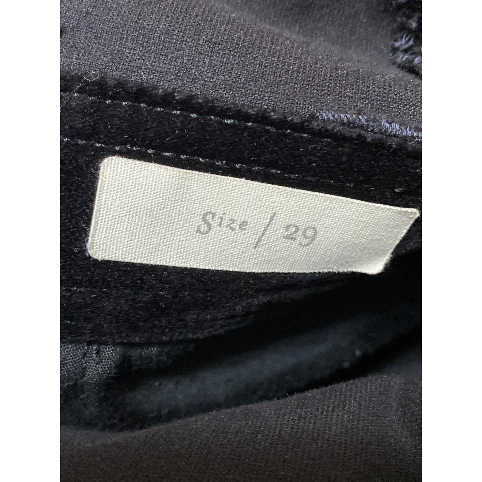 Pilcro and the Letterpress Black Velvet Velour Wide Leg Romper Jumpsuit Size 29 - Image 5