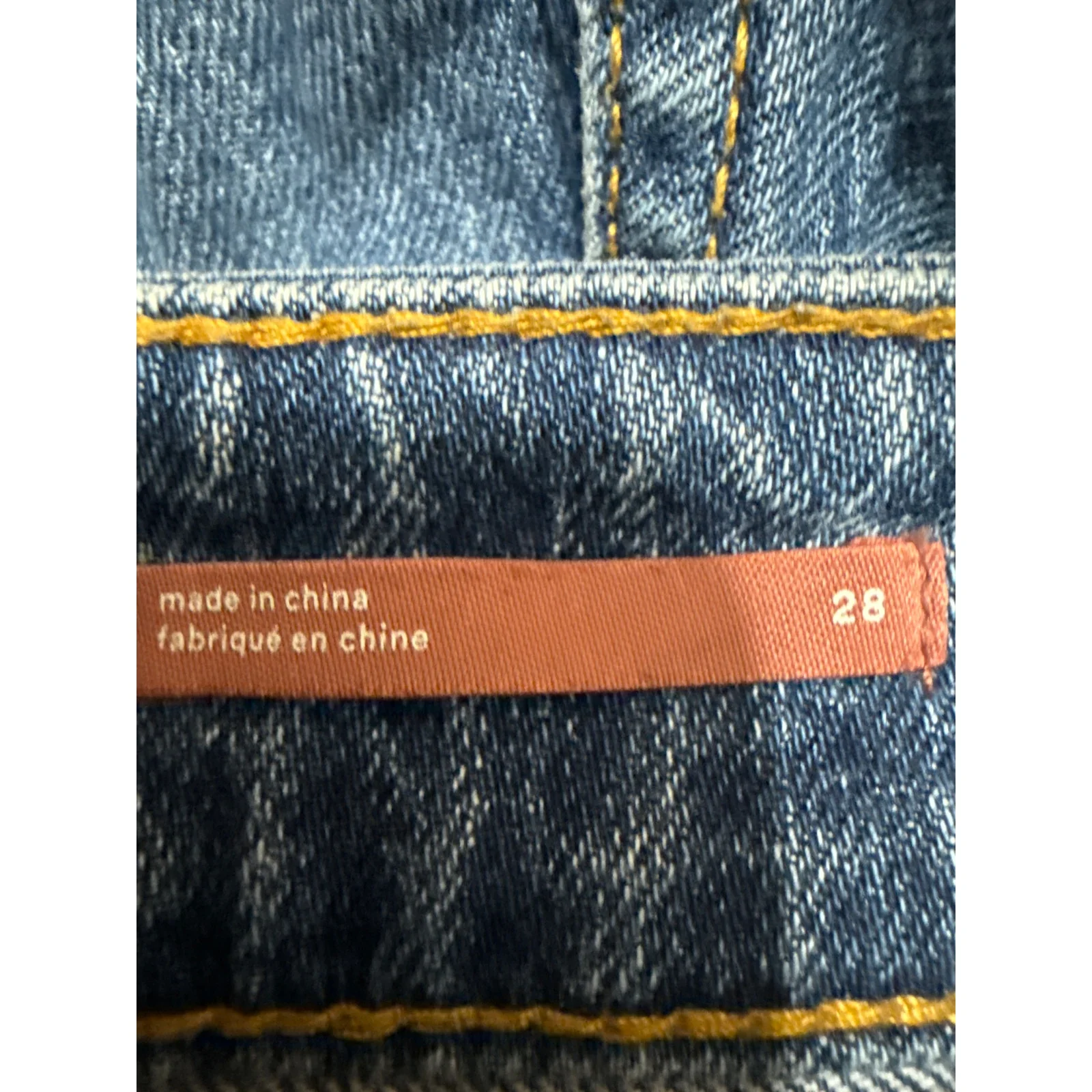 Pilcro Women's Blue Straight Leg High Waist Frayed Raw Hem Denim Jeans Pants 28 - Image 5
