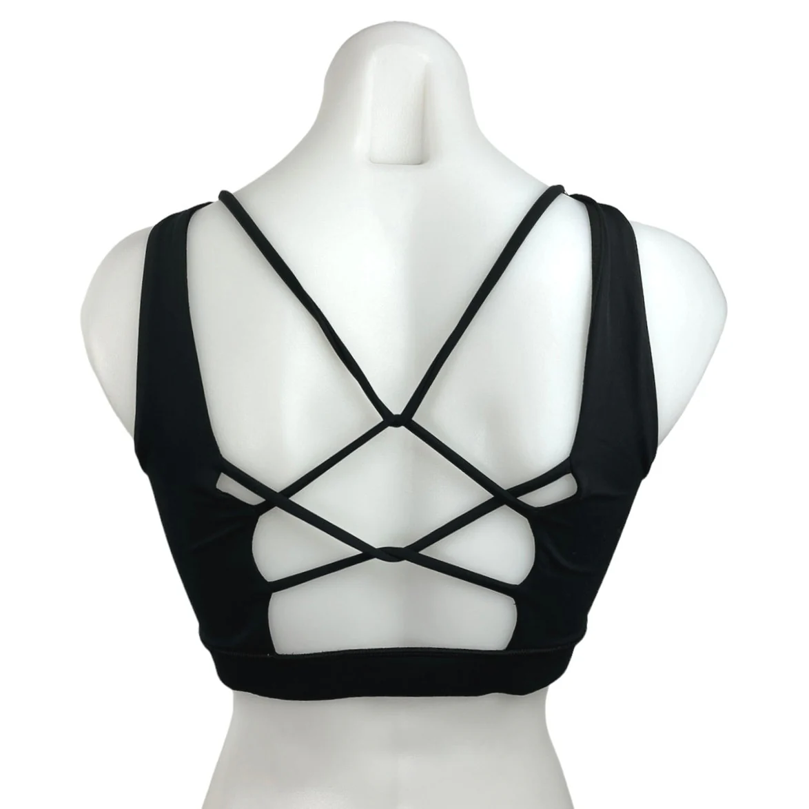 Pineapple Clothing Black Crossback Activewear Fitness Yoga Gym Sports Bra Size M - Image 2