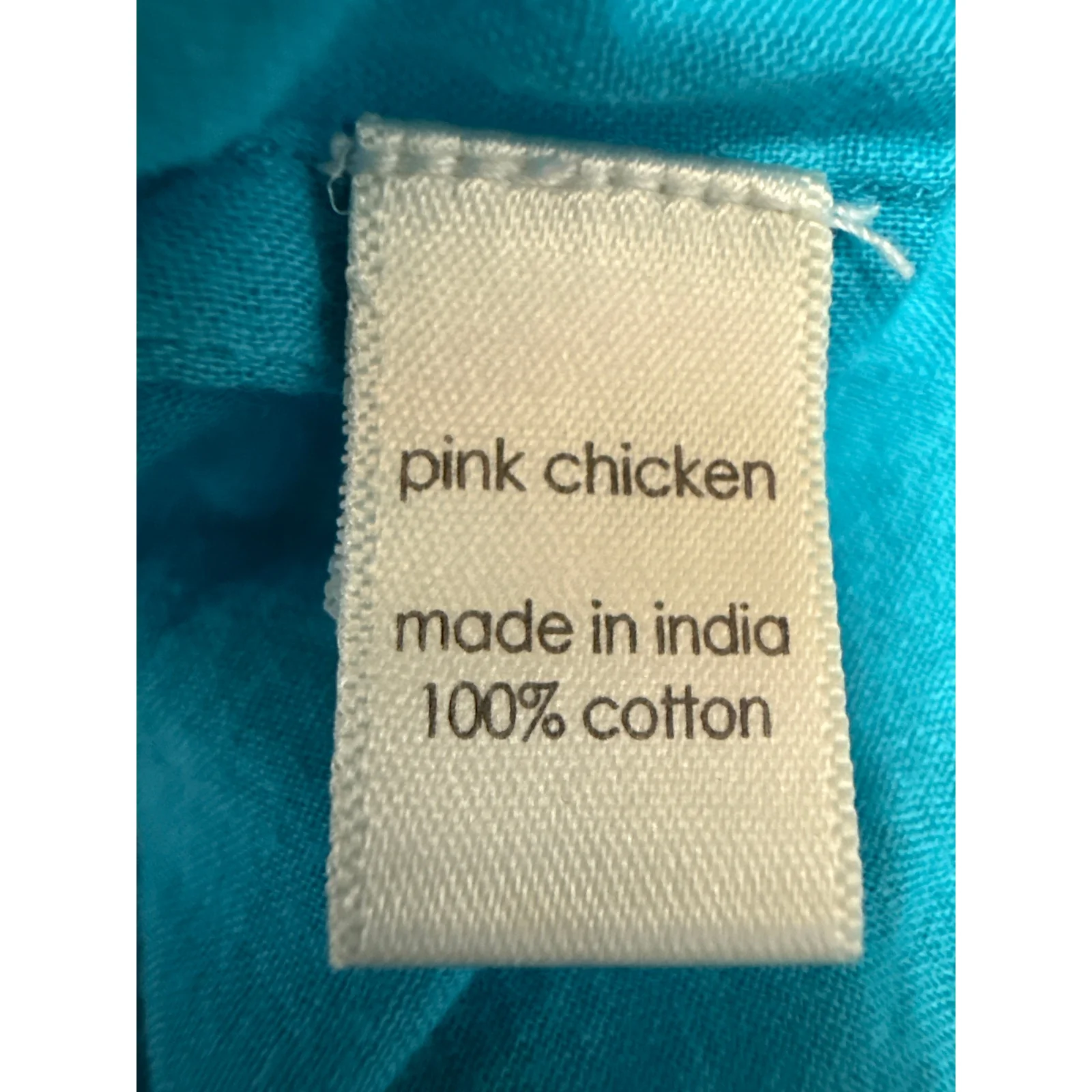 Pink Chicken Kids Girls Blue Floral Sleeveless Ruffle Smocked A Line Dress Sz 4Y - Image 5