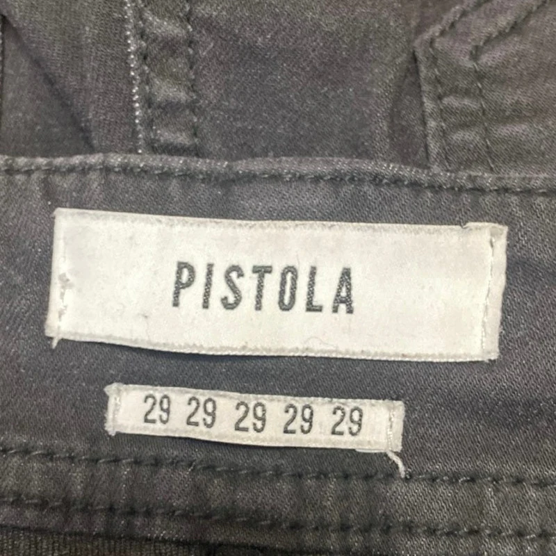Pistola Women's Black Skinny Leg High Waist Lace Up Denim Jeans Pants Size Sz 29 - Image 5