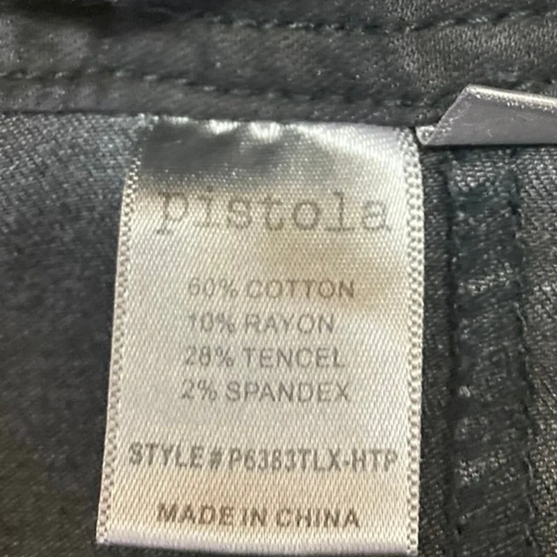 Pistola Women's Black Skinny Leg High Waist Lace Up Denim Jeans Pants Size Sz 29 - Image 6