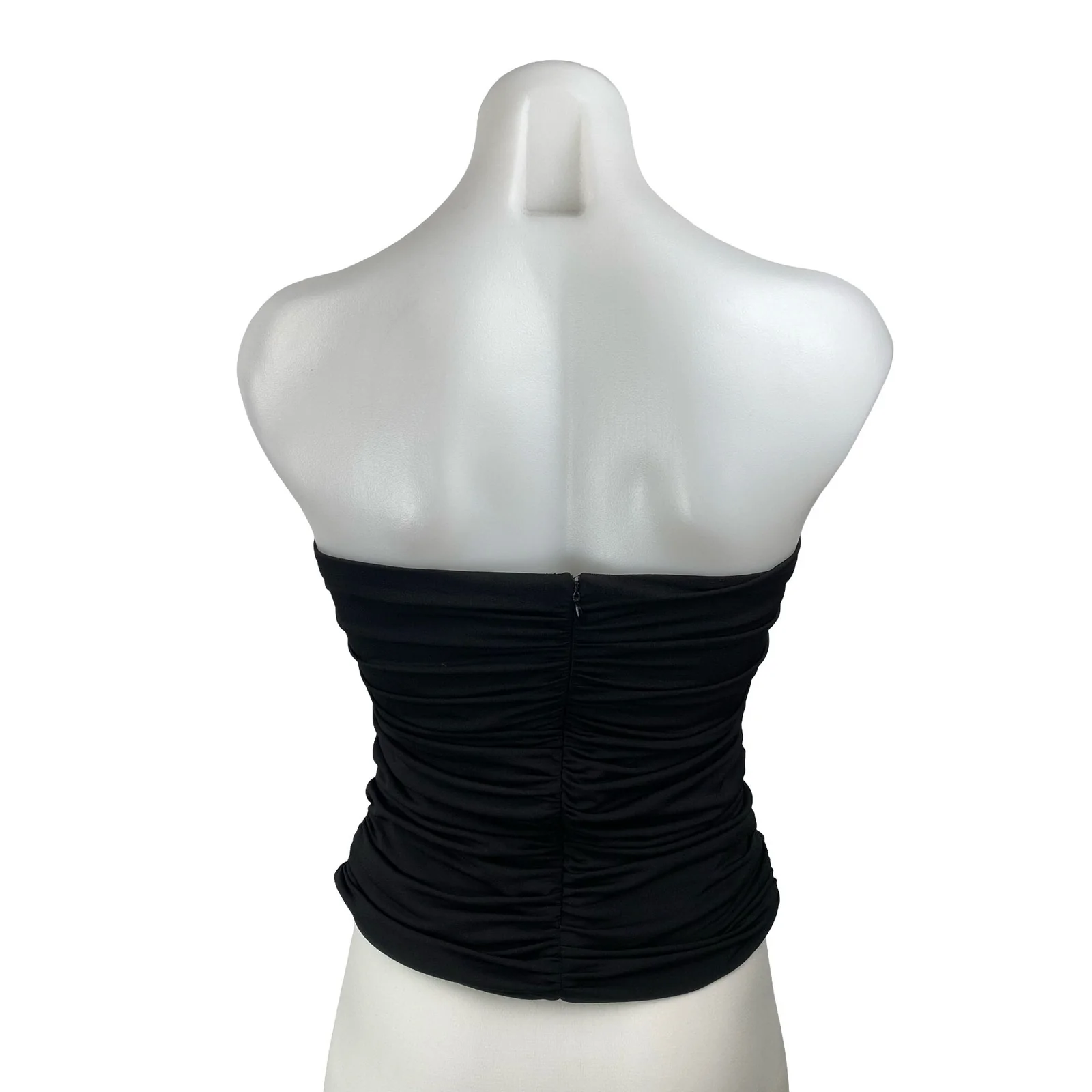 Pixie Market Dominique Black Wire Bustier Strapless Ruched Blouse Top Size S - Image 4