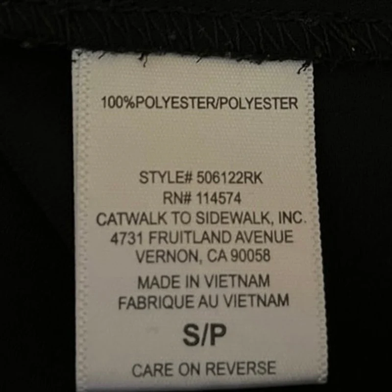 Pleione Black Silk Satin Long Sleeve V Neck Pocket Collared Blouse Top Size S - Image 4