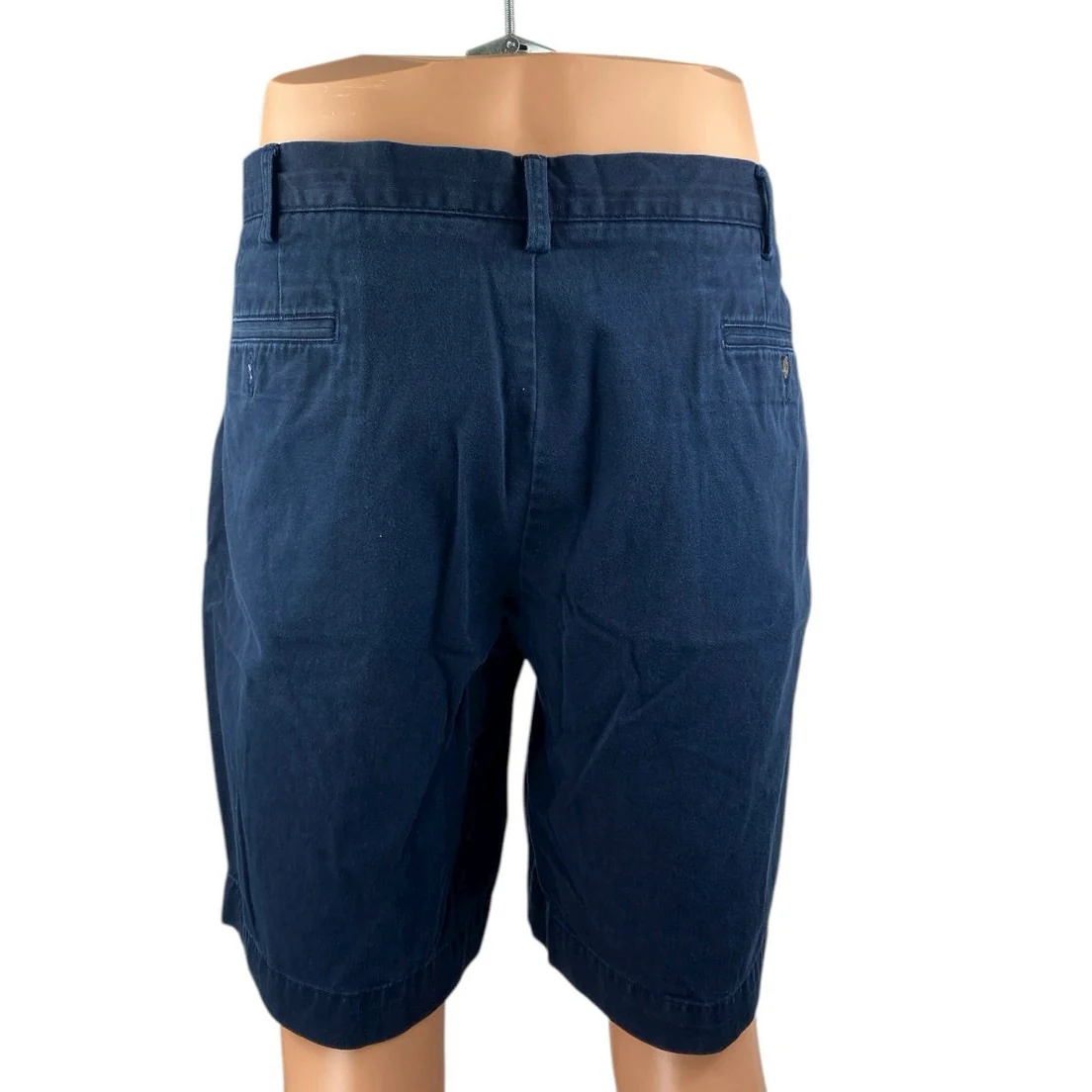 POLO Ralph Lauren Men's Blue High Rise Slim Straight Khaki Chino Shorts Size 42 - Image 3