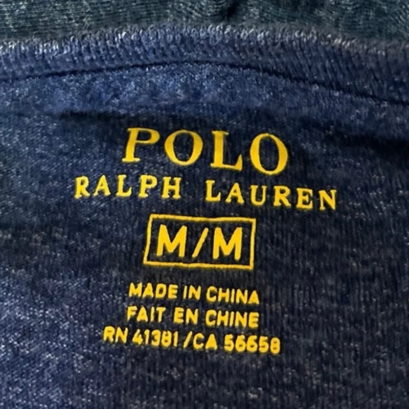 Polo Ralph Lauren Men's Blue Long Sleeve Crew Neck Sweatshirt Sweater Top Size M - Image 3