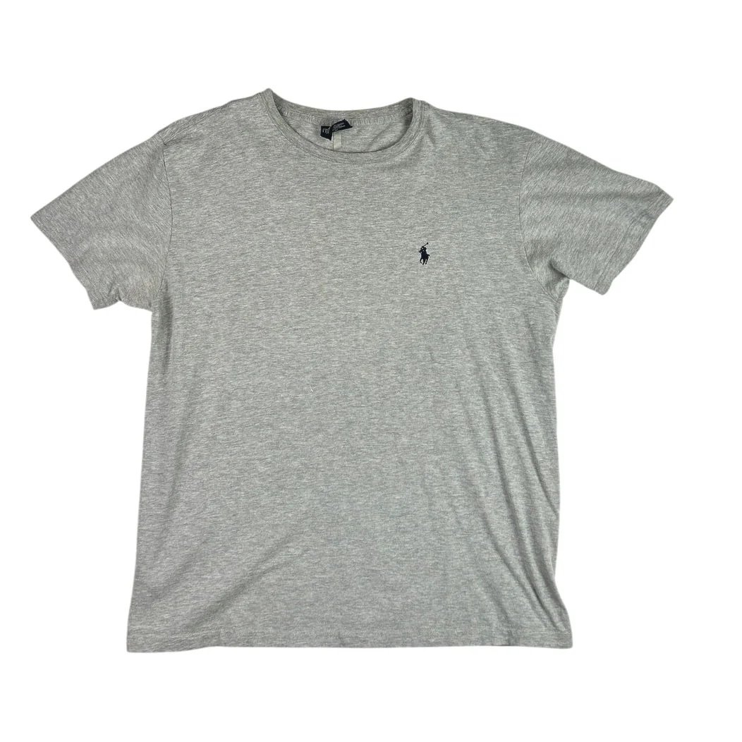 Polo Ralph Lauren Men's Gray Crew Neck Short Sleeve Basic Tee T-Shirt Top Size M