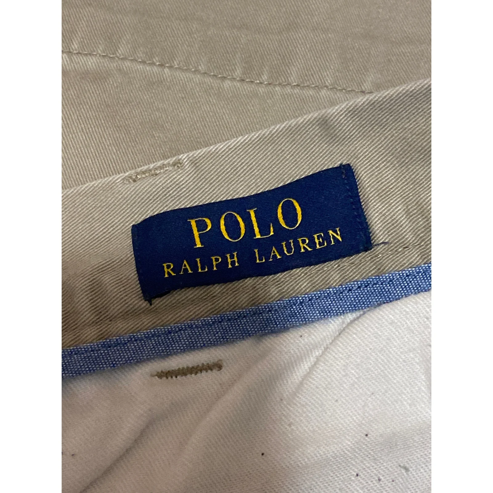 Polo Ralph Lauren Men's Green Classic Fit High Waist Khaki Chino Shorts Size 42 - Image 4