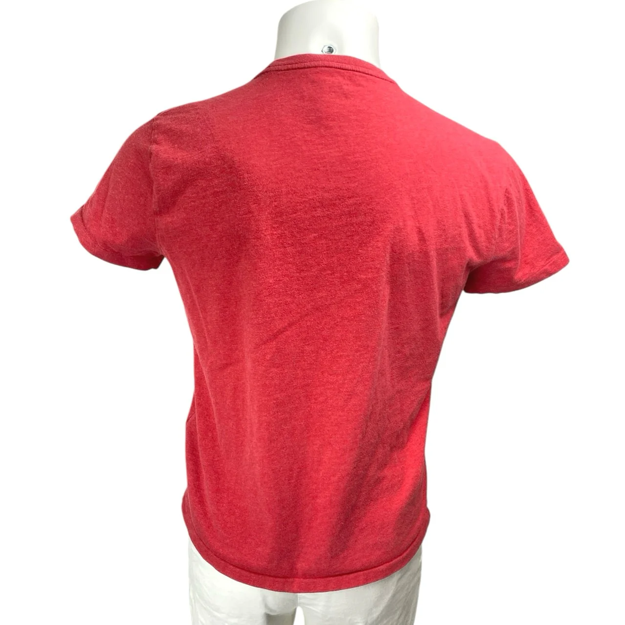 Polo Ralph Lauren Men's Red Blue Logo Short Sleeve Basic T Shirt Tee Top Size M - Image 2