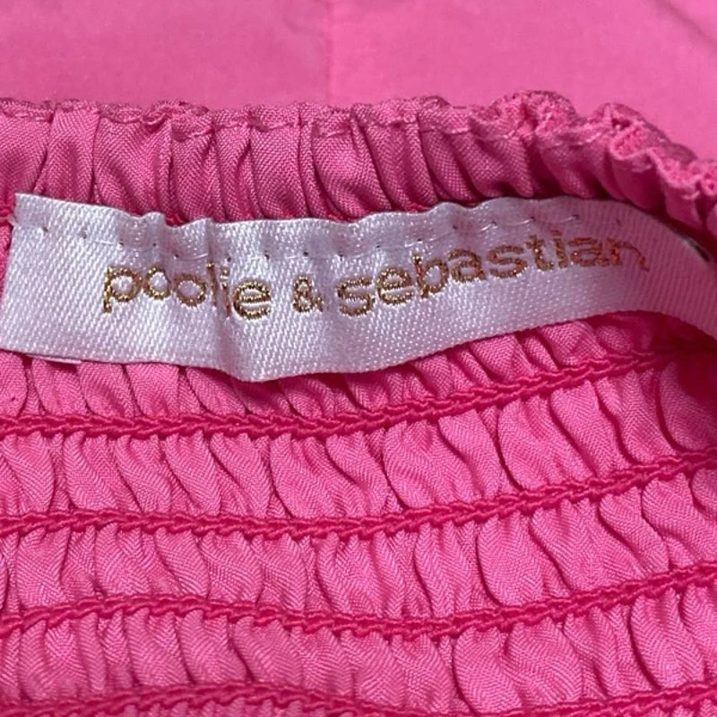 Pookie & Sebastian Women's Pink Sleeveless Strappy Cami Camisole Crop Tank Top S - Image 3