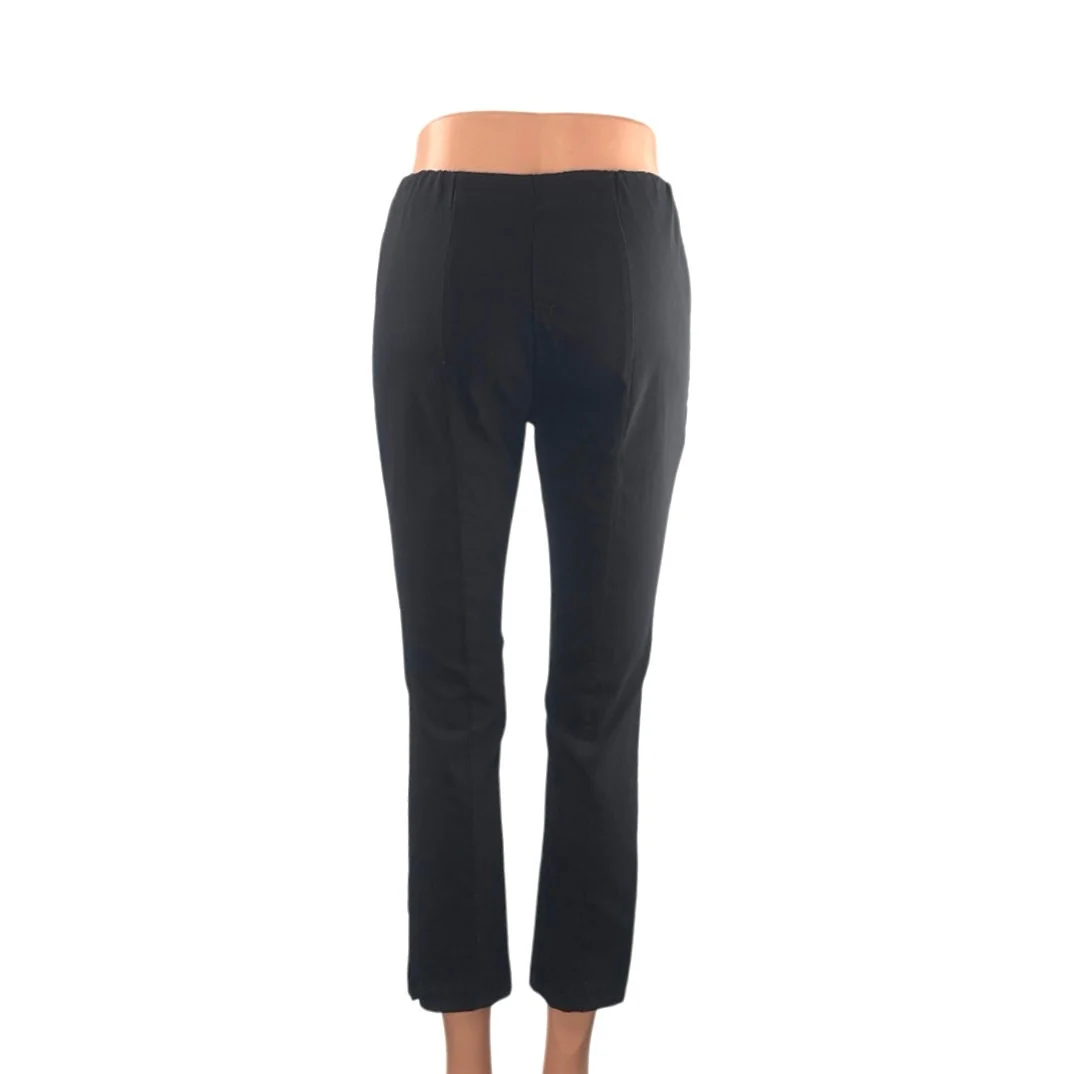 Popsugar Women's Black Mid Rise Slacks Skinny Straight Trousers Dress Pants Sz S - Image 3