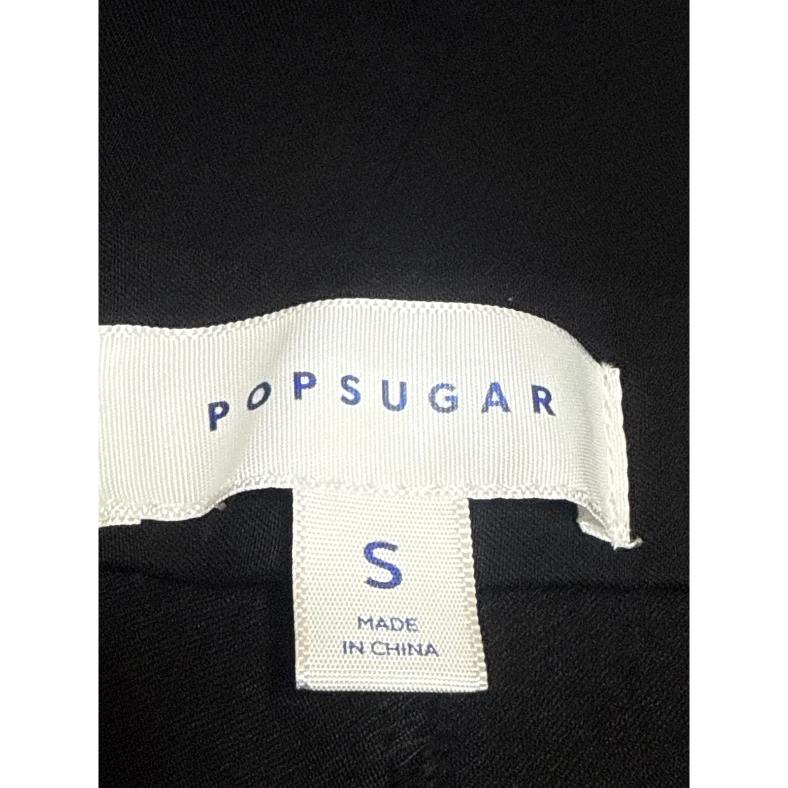 Popsugar Women's Black Mid Rise Slacks Skinny Straight Trousers Dress Pants Sz S - Image 4