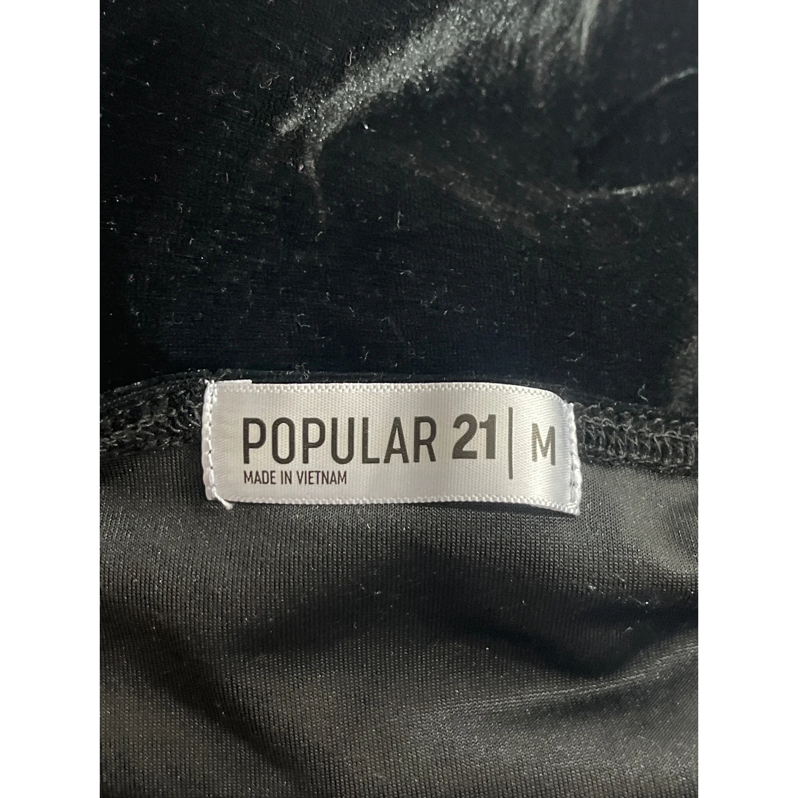 Popular 21 Women's Black Velvet Sleeveless Midi Cami Tank Bodycon Slip Dress M - Image 5
