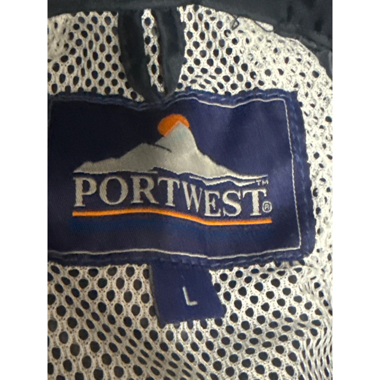 PortWest Men's Blue Hoodie Hooded Waterproof Workwear Rain Coat Jacket Size L - Image 4