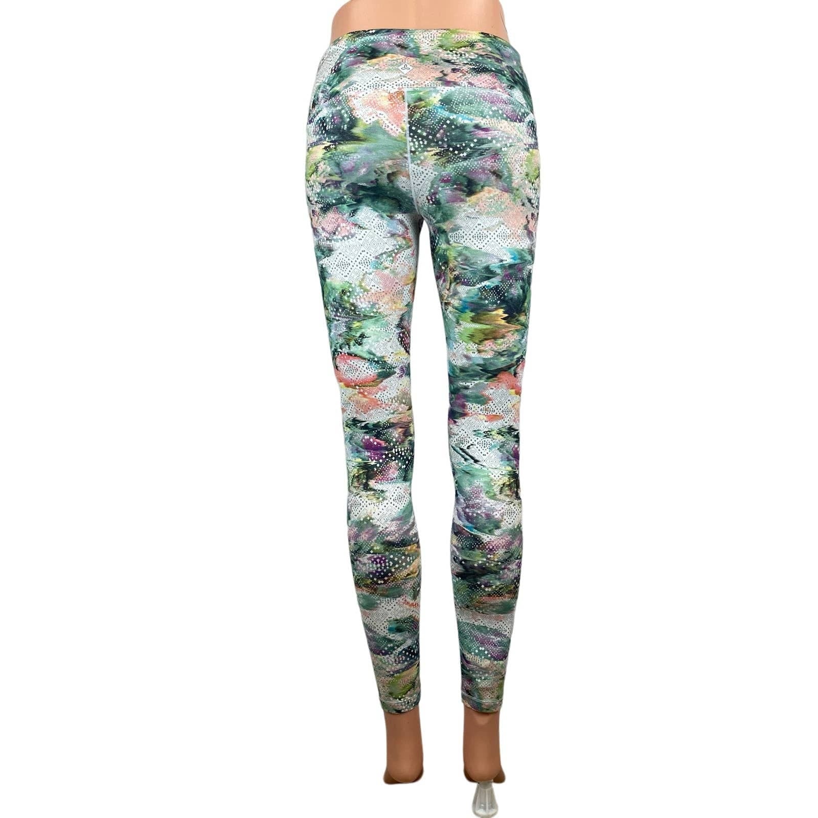 PrAna Womens Athletic Multicolor Pillar Floral Printed Workout Leggings XS - Image 3