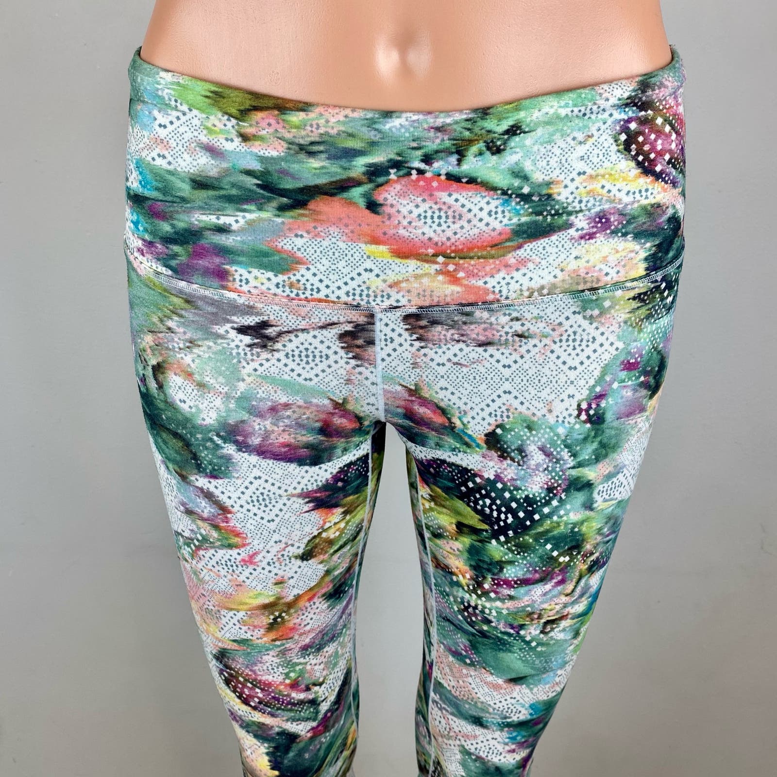 PrAna Womens Athletic Multicolor Pillar Floral Printed Workout Leggings XS - Image 4