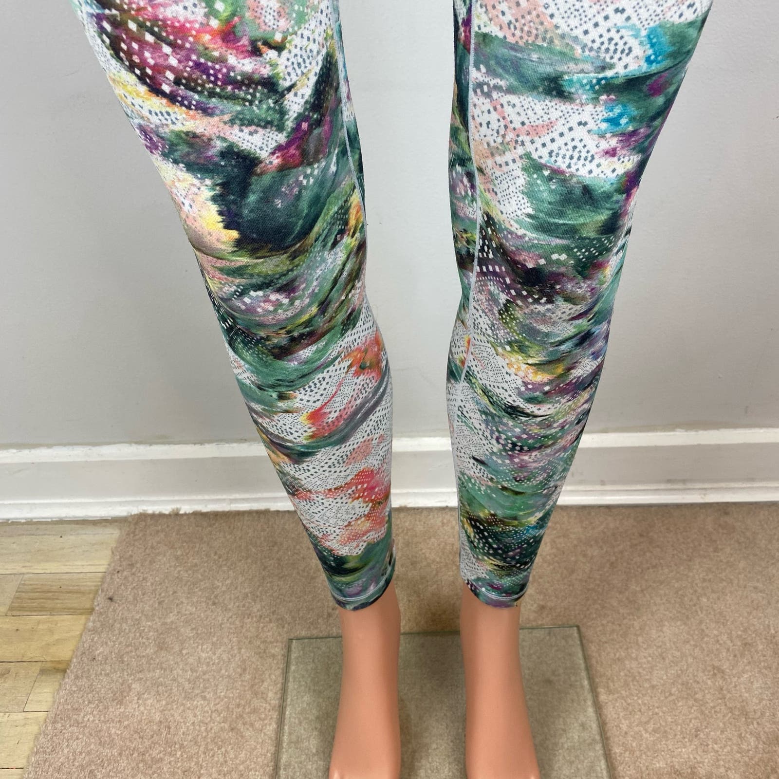 PrAna Womens Athletic Multicolor Pillar Floral Printed Workout Leggings XS - Image 5