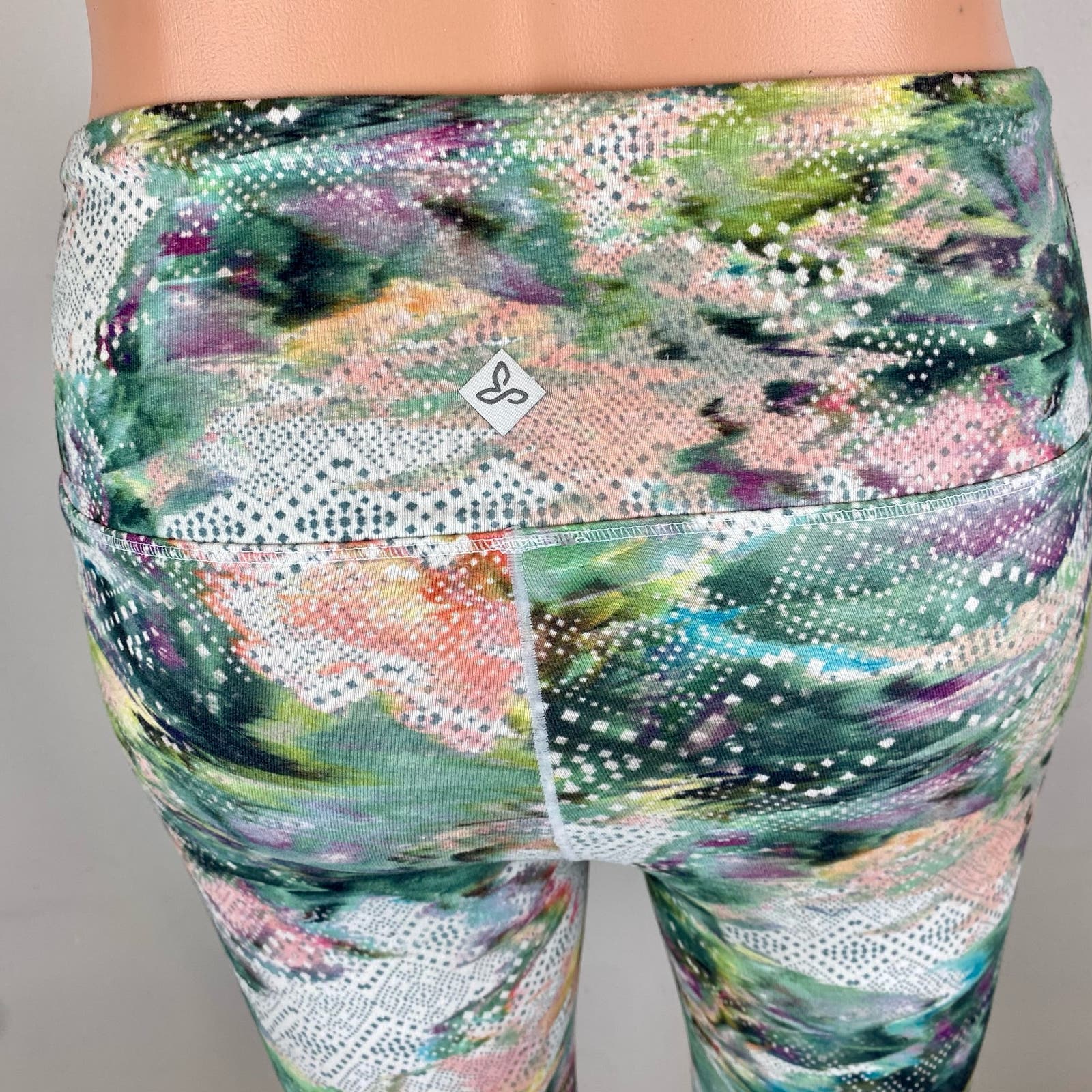 PrAna Womens Athletic Multicolor Pillar Floral Printed Workout Leggings XS - Image 6