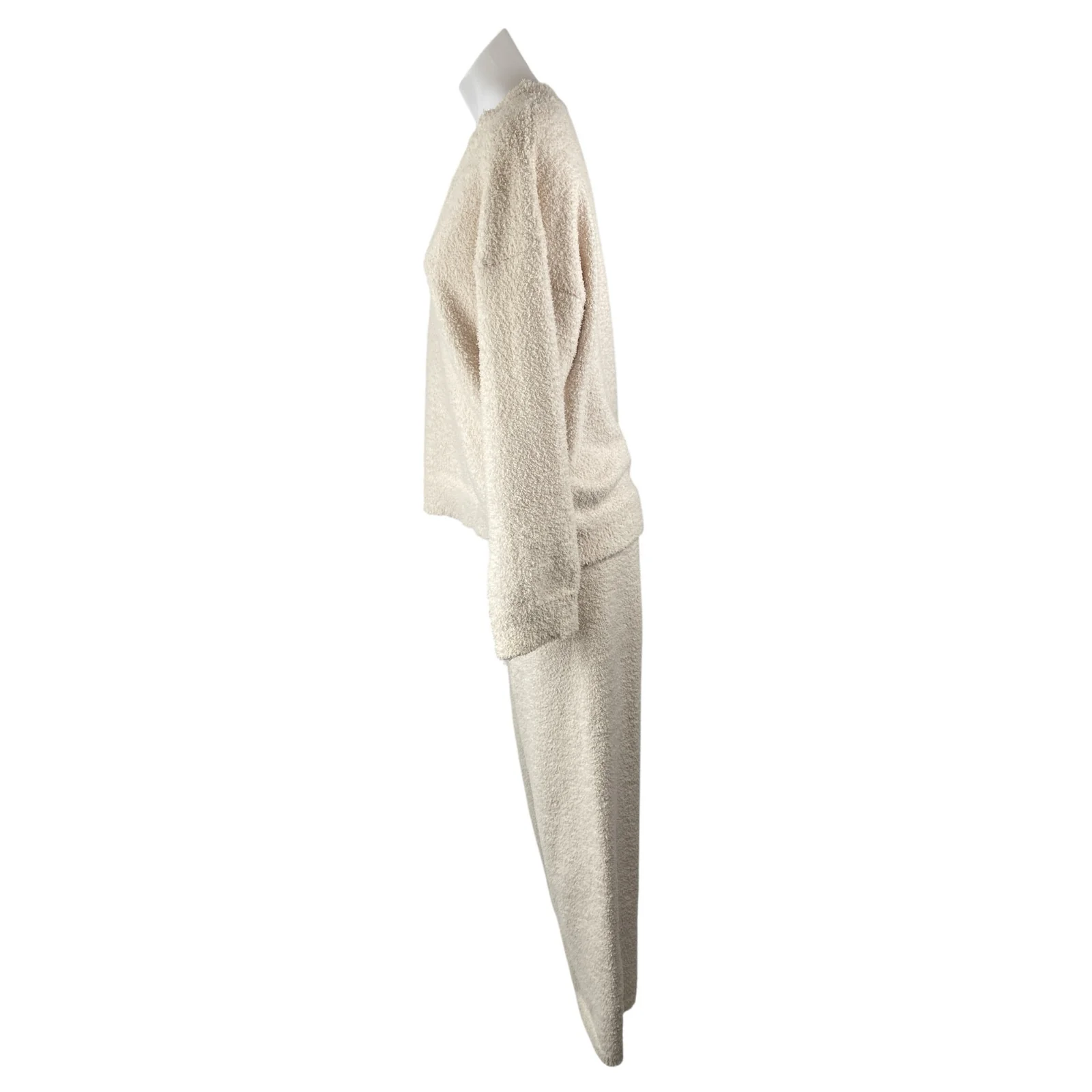 PrettyGarden Women's Fuzzy Sweater Wide Leg Pants Lounge Pajama Sleepwear Set S - Image 3