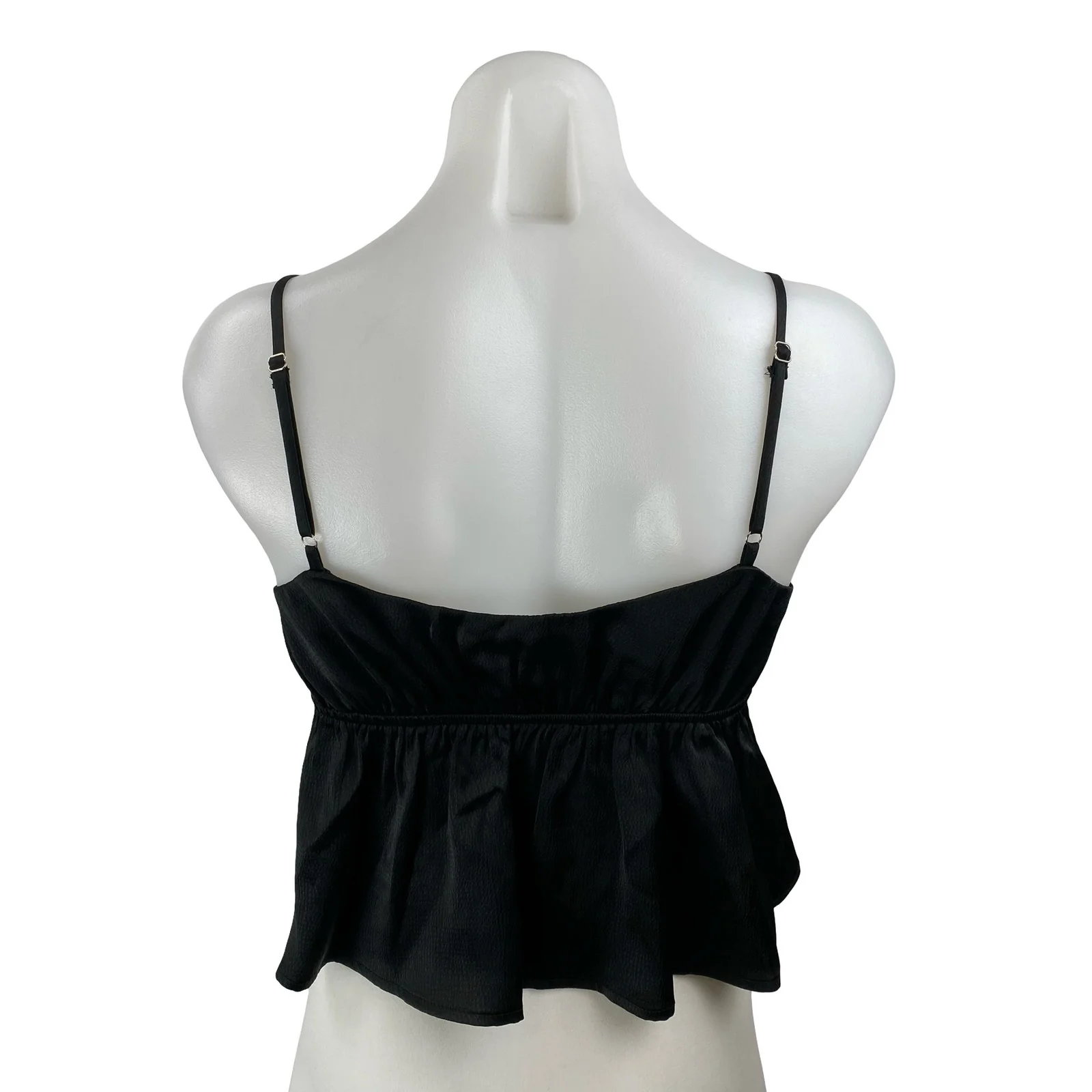 Princess Polly Arizone Lace Women's Black Sleeveless Tie Crop Cami Tank Top Sz 2 - Image 3