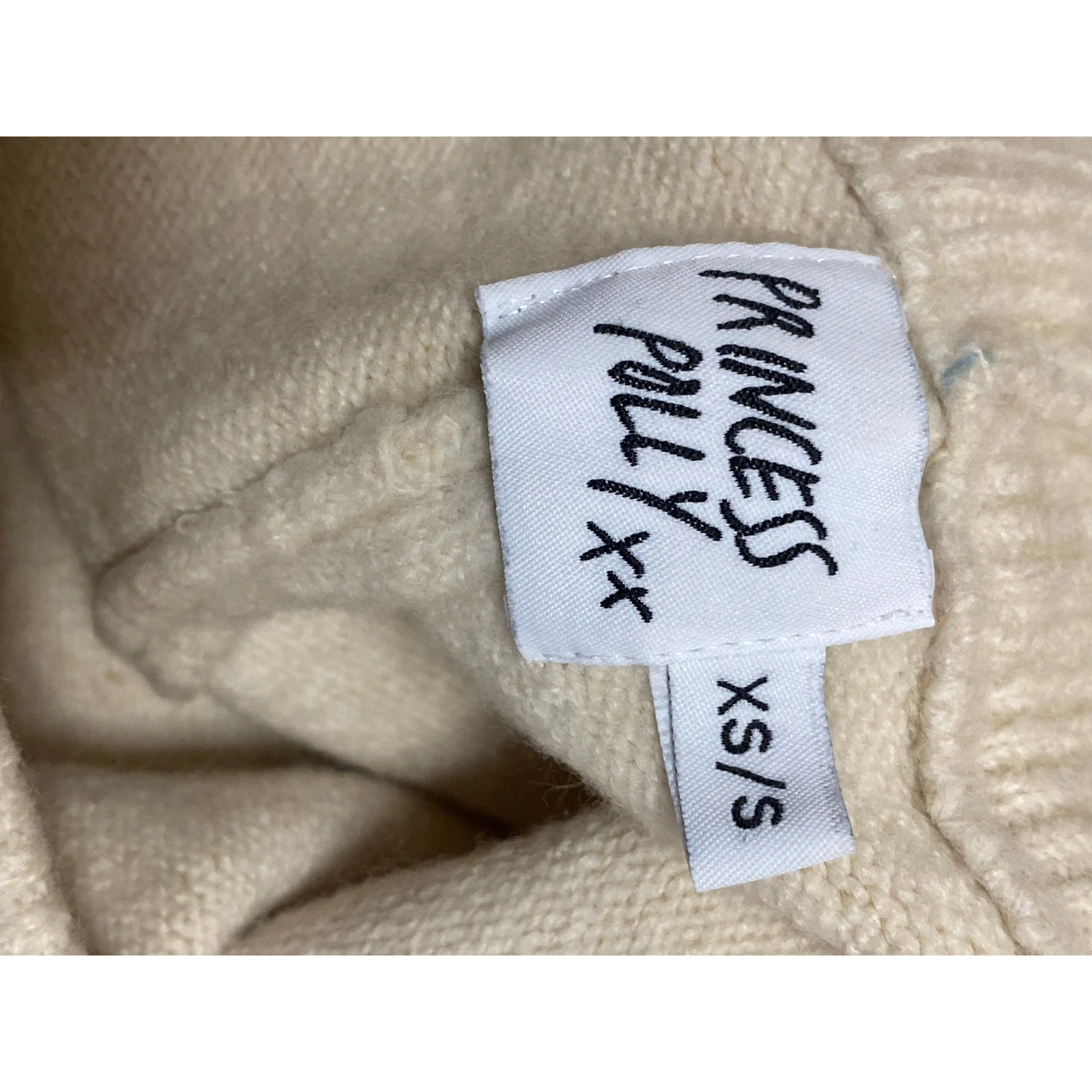 Princess Polly Beige Cream Knit Sleeveless Brami Crop Top Shorts 2 Pc Set Size S - Image 6
