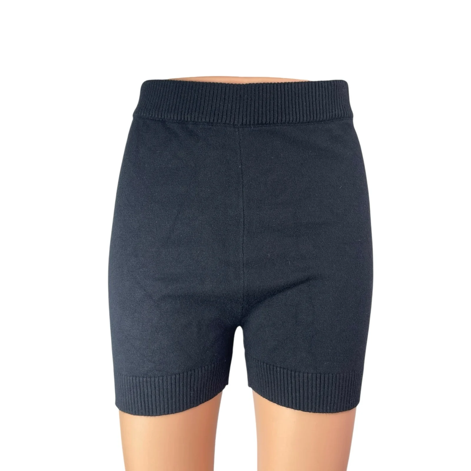 Princess Polly Black High Rise Shapewear Athletic Activewear Biker Shorts Sz M/L