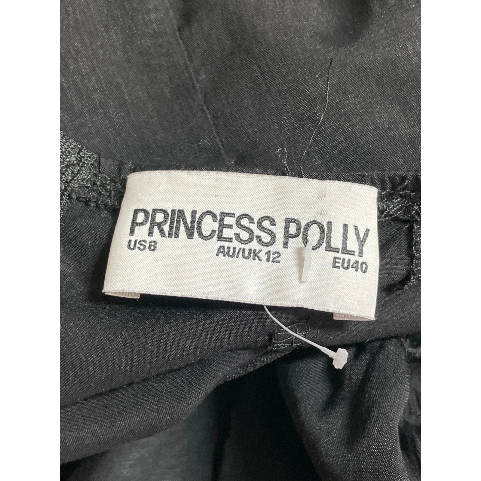 Princess Polly Black Long Sleeve Floral Lace Bustier Mini A Line Dress Size 8 - Image 5