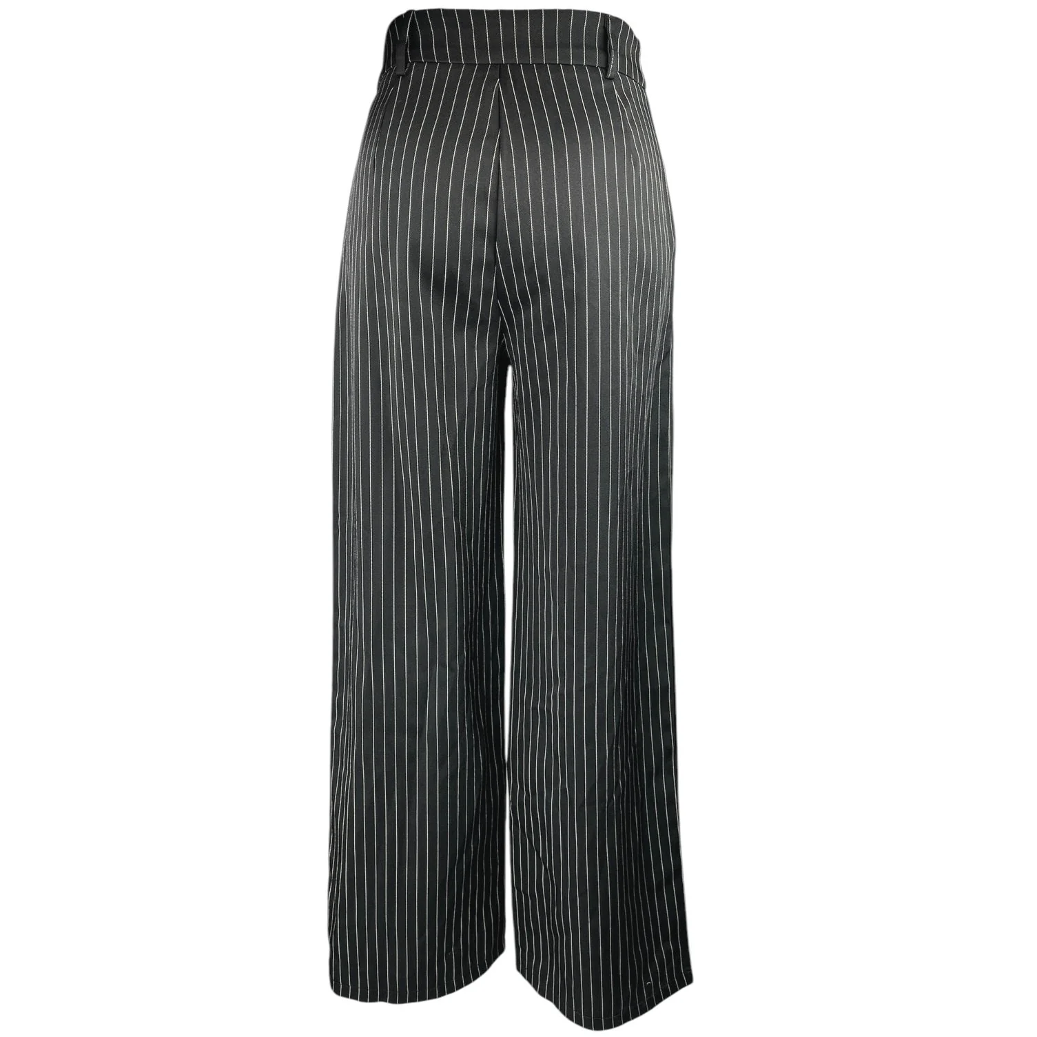 Princess Polly Black Striped Wide Leg High Waist Tailored Trousers Dress Pants 2 - Image 3