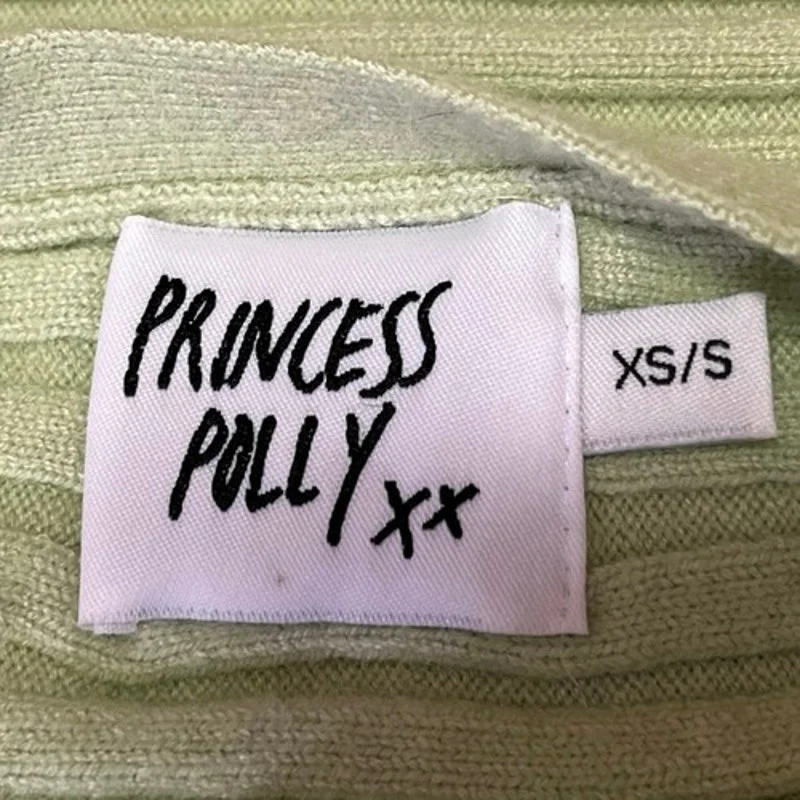 Princess Polly Emelie Green Wrap V-Neck Sleeveless Knit Mini Bodycon Dress XS/S - Image 4