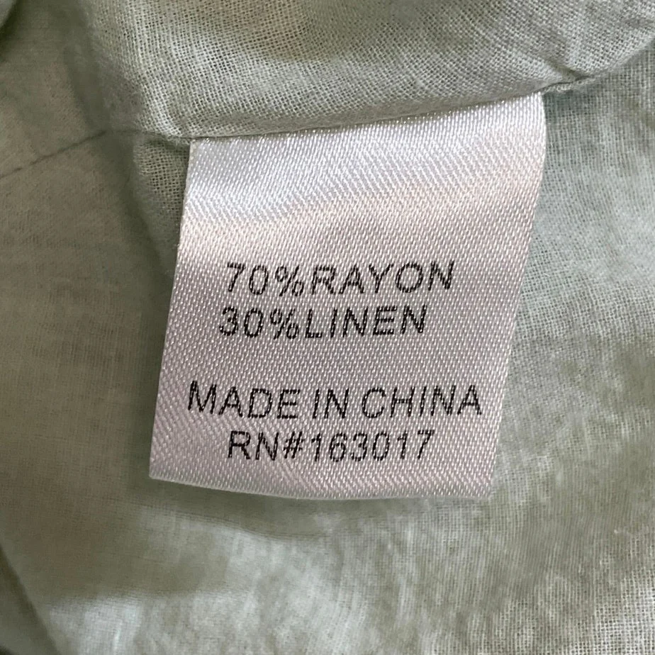 Princess Polly Empress of Love Green Linen Ruffle Mini Cami Tank A-Line Dress 12 - Image 6