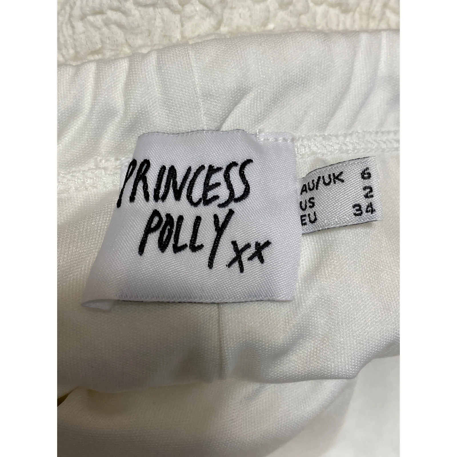Princess Polly Gazet Womens Cream Textured High Rise Maxi Pencil Bodycon Skirt 2 - Image 5