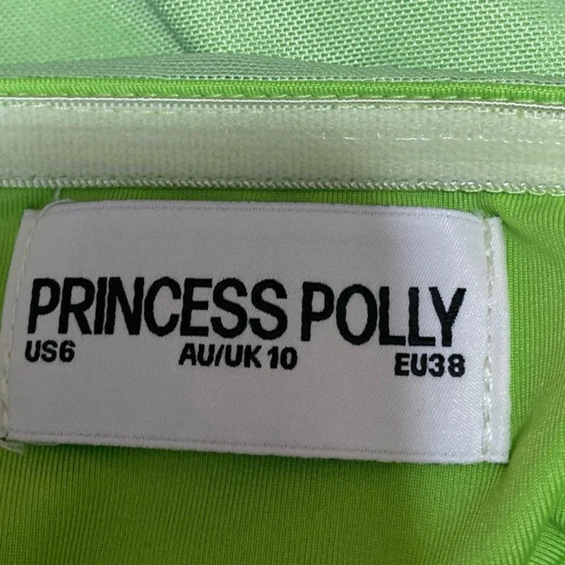 Princess Polly Green Blue Ombre Mesh Strapless Maxi Bodycon Tube Gown Dress Sz 6 - Image 4