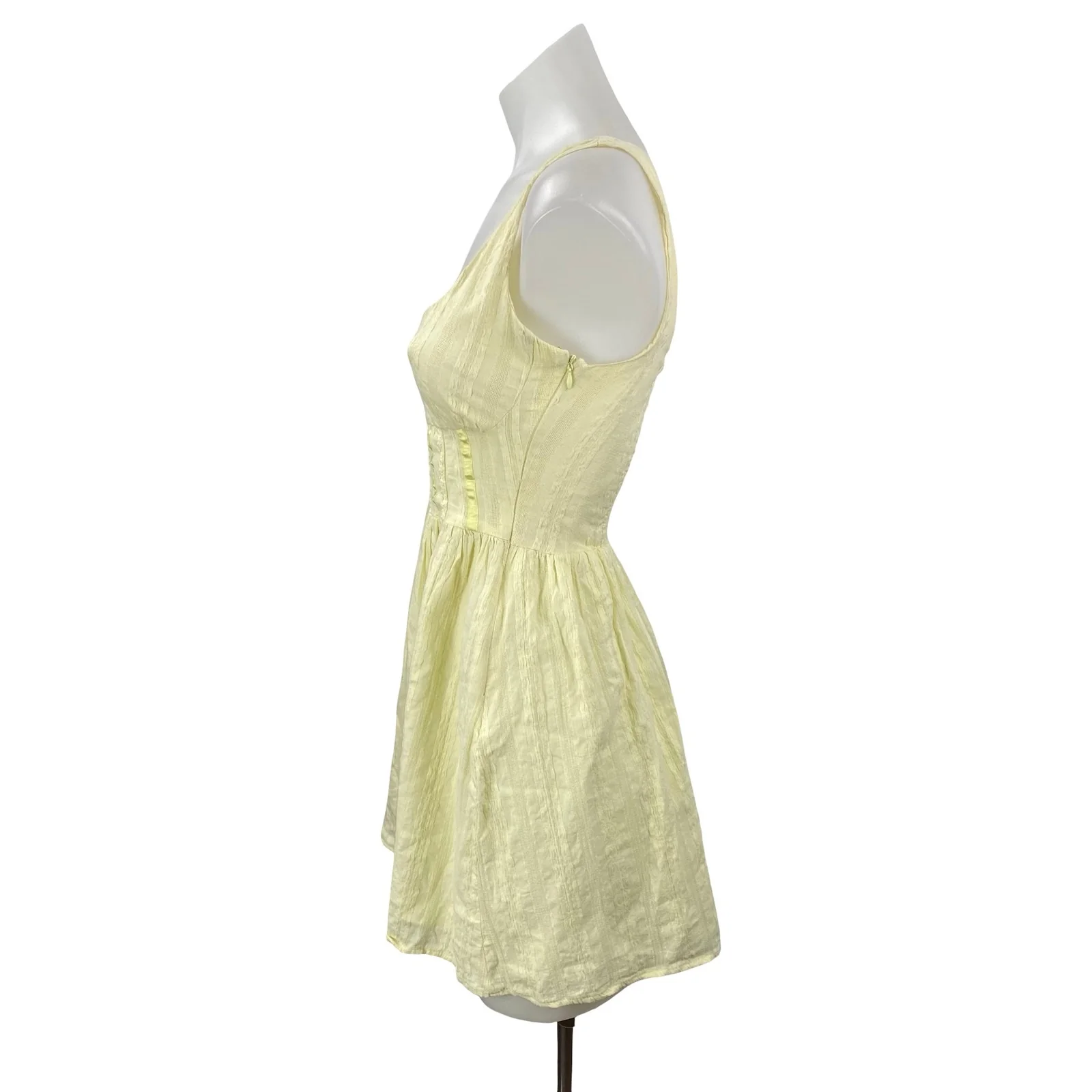 Princess Polly Lorinda Square Neck Sleeveless Mini Tank Flare A-Line Dress Sz 0 - Image 2
