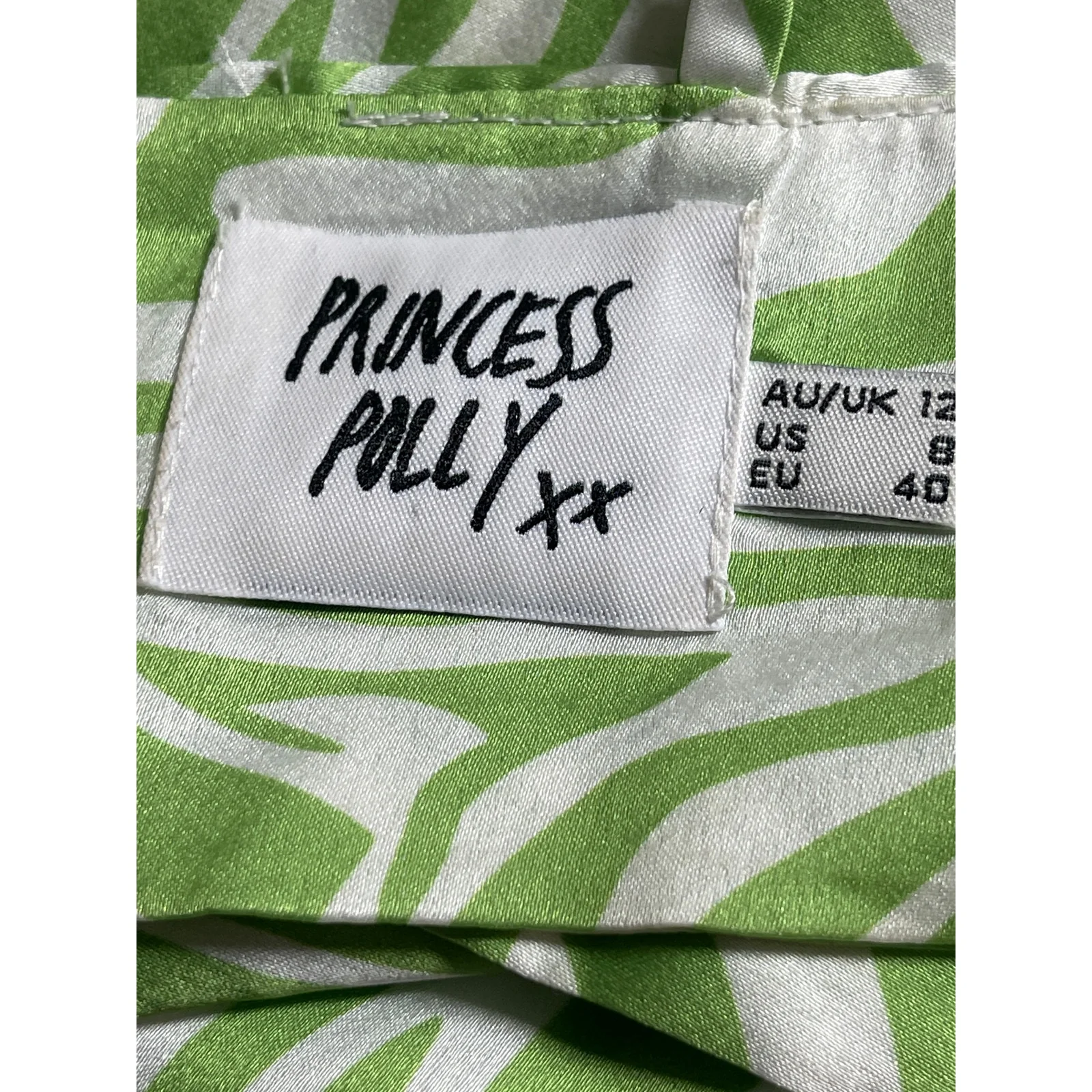 Princess Polly Miss Lexi Green Zebra Sleeveless Square Neck Bandana Tank Top 8 - Image 5