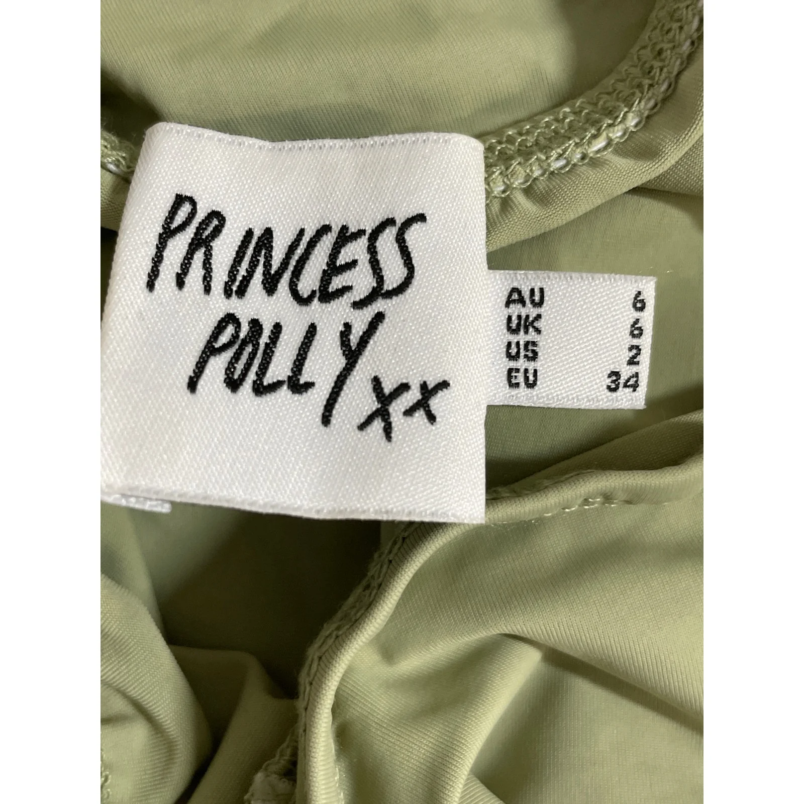 Princess Polly Moran Women's Green Square Neck Crop Bandeau Bolero Shrug Top 2 - Image 5
