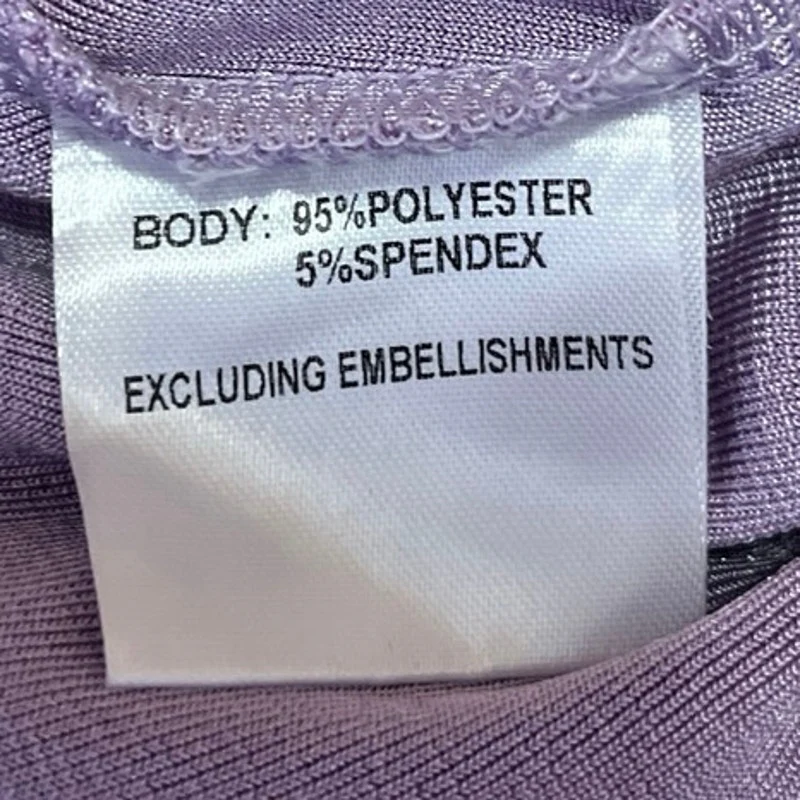 Princess Polly Purple Metallic Knit Halter V-neck Backless Thong Bodysuit Top 2 - Image 5