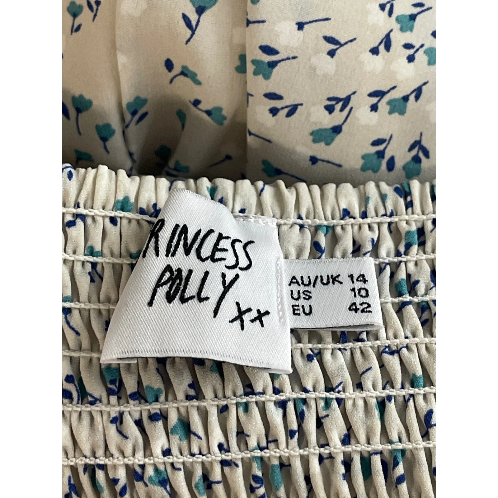 Princess Polly Ruth Floral Ruched Sweetheart Short Sleeve Mini A-Line Dress 10 - Image 6