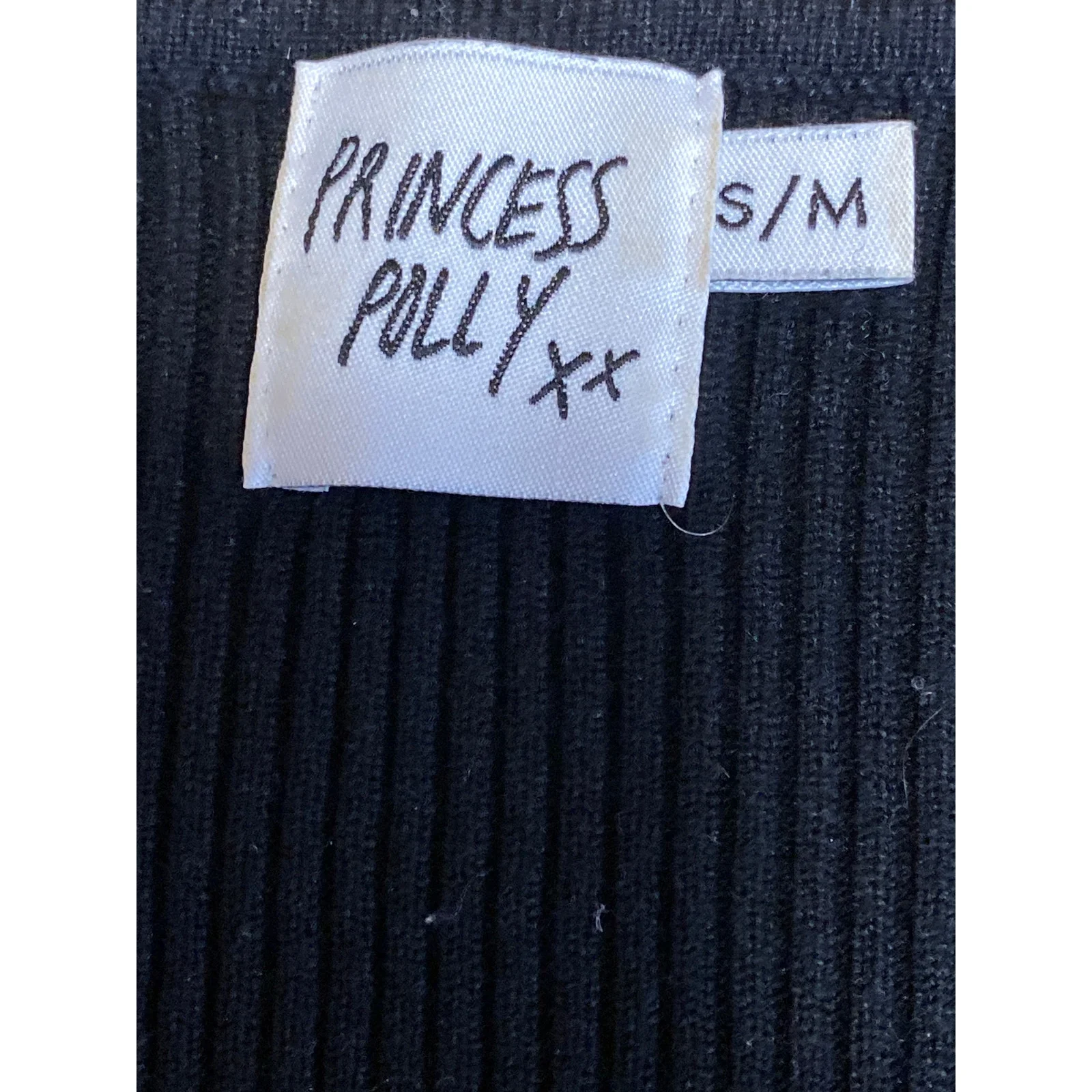 Princess Polly Take My Time Women's Wool Button Up Crop Cardigan Sweater Top S/M - Image 5