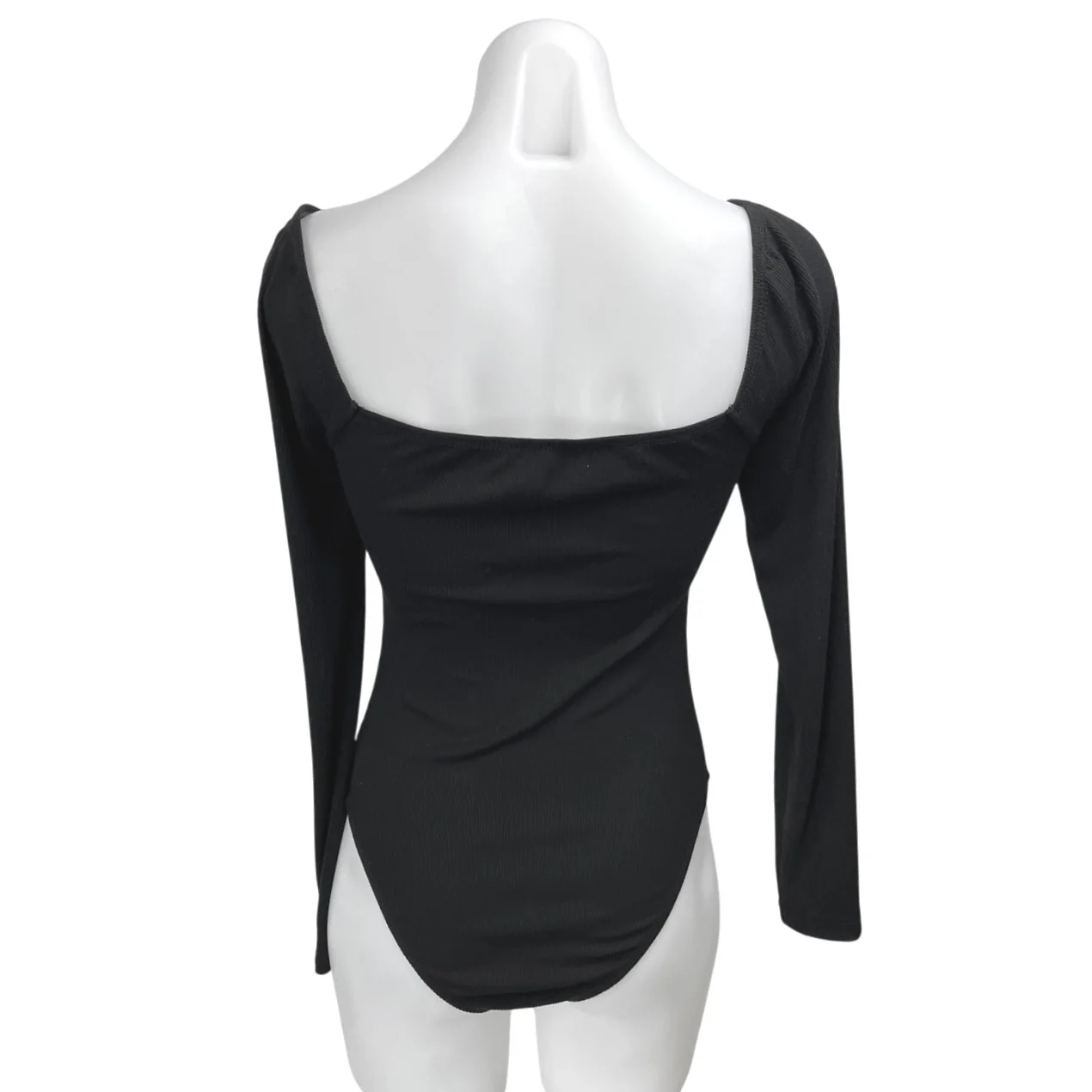 Princess Polly Women's Black Long Sleeve Scoop Neck Blouse Bodysuit Top Size S - Image 2