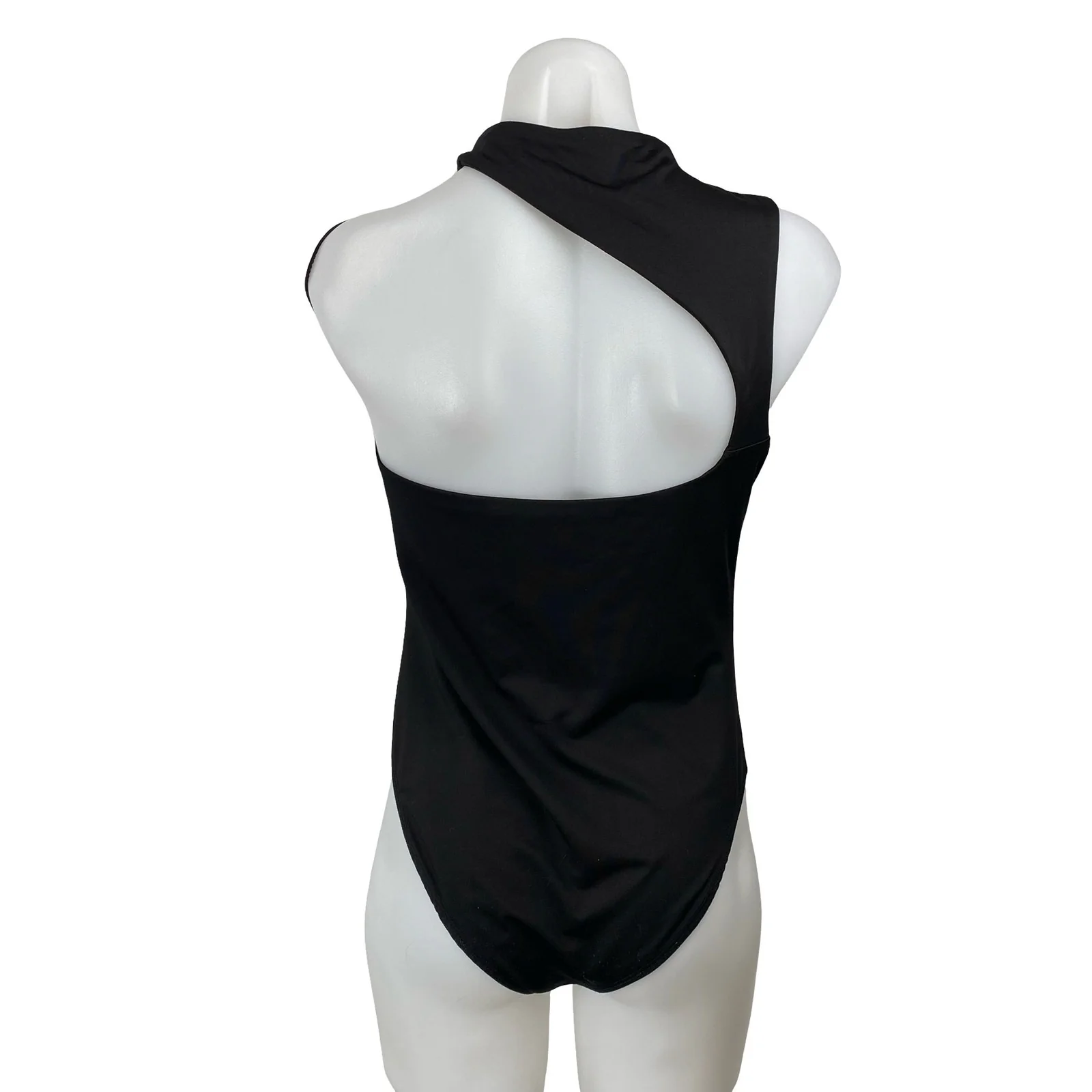 Princess Polly Womens Black Sleeveless Mock Neck Cutout Tank Bodysuit Top Size 8 - Image 4