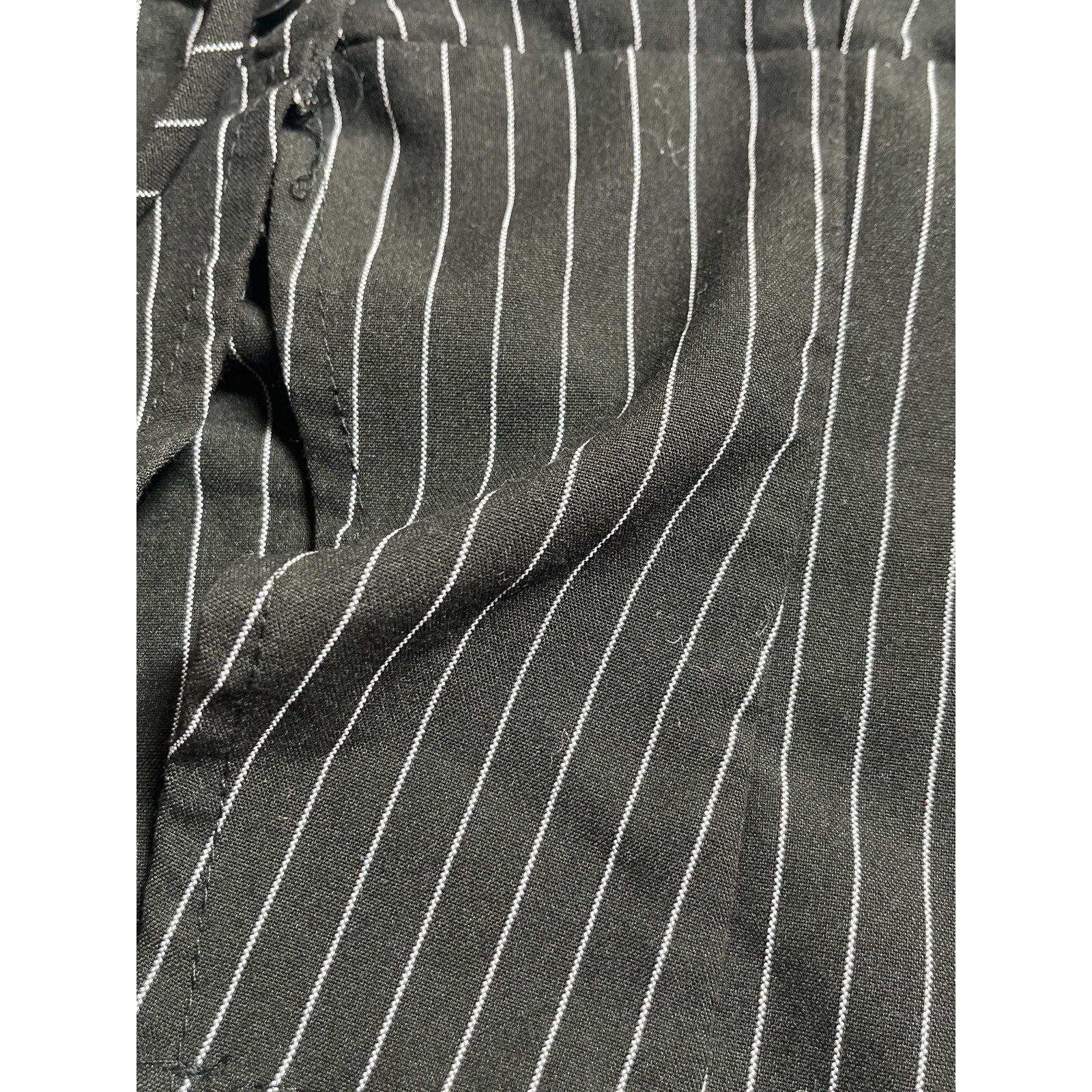 Princess Polly Women's Black Striped Halter Split Sweetheart Blouse Crop Top 10 - Image 5
