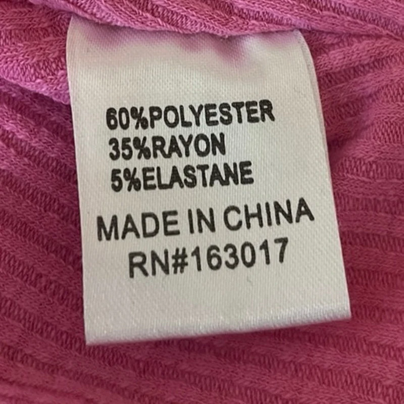 Princess Polly Womens Pink Waffle Knit Patchwork Sleeveless Crop Tank Top Size 2 - Image 4