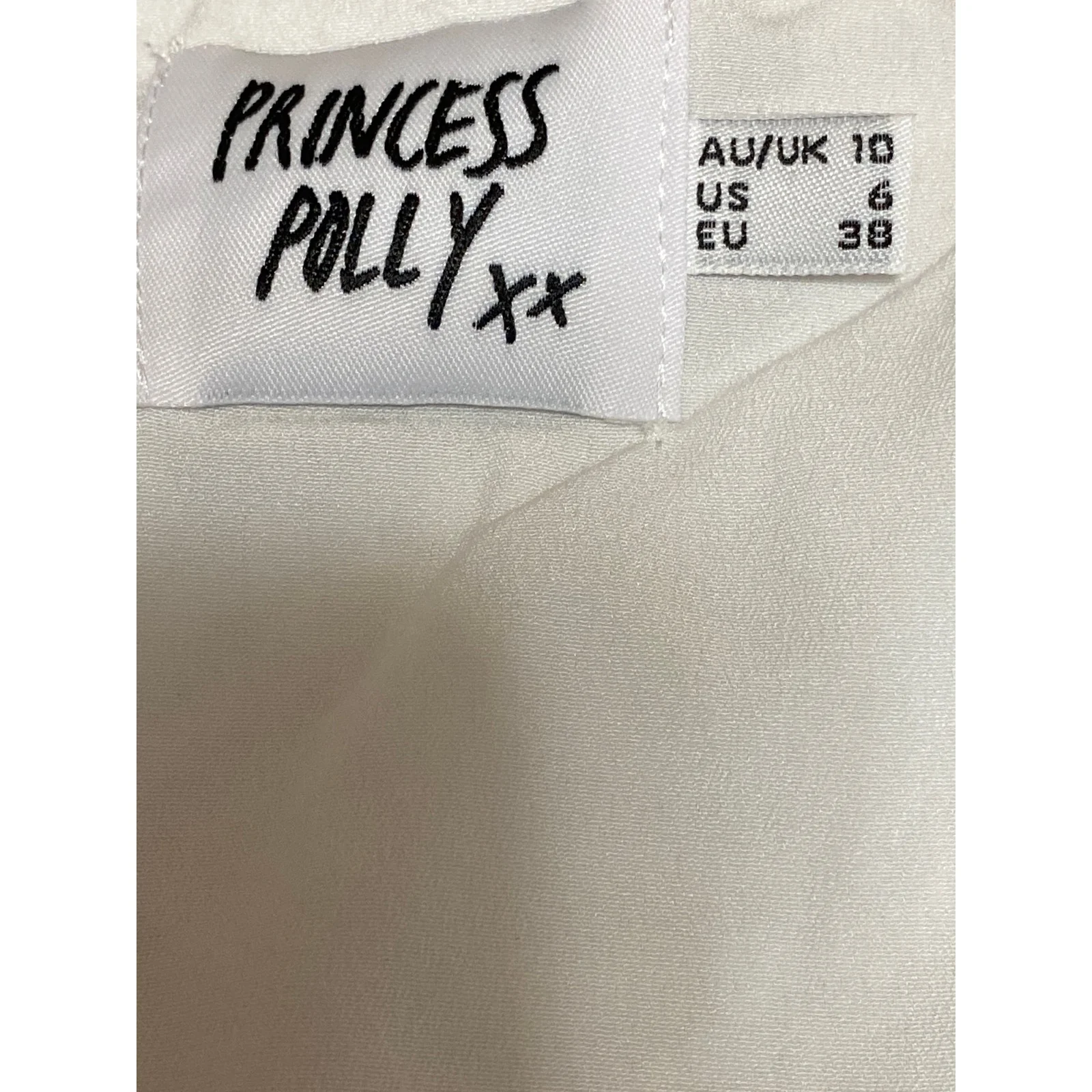Princess Polly Women's White Corset Bustier Textured Sleeveless Cami Crop Top 6 - Image 6