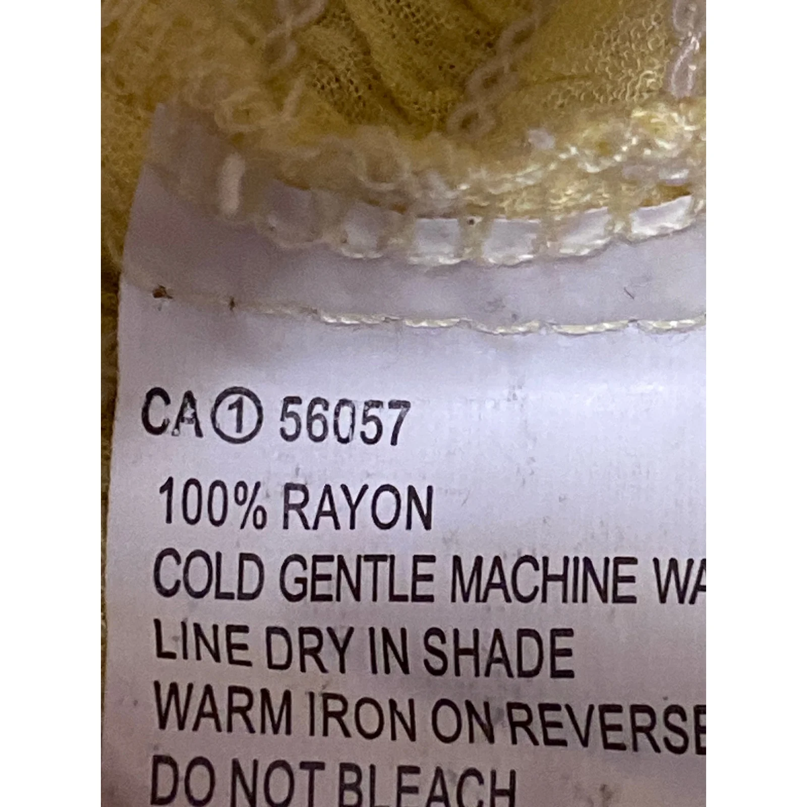 Princess Polly Yellow Embroidered Eyelet Ruffle Tie Smocked Tank Crop Top Sz 4 - Image 4