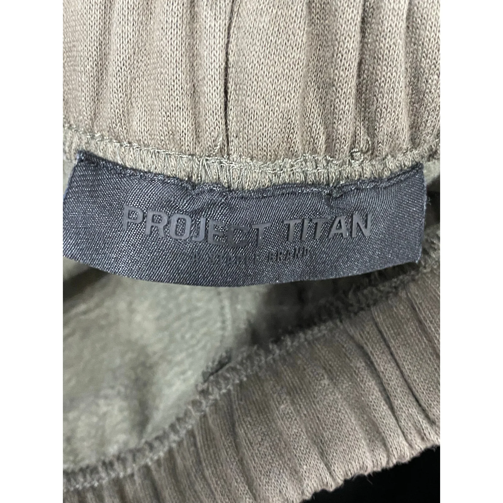 Project Titan Men's Olive Green Straight Slim Drawstring Jogger  Sweat Pants L - Image 5