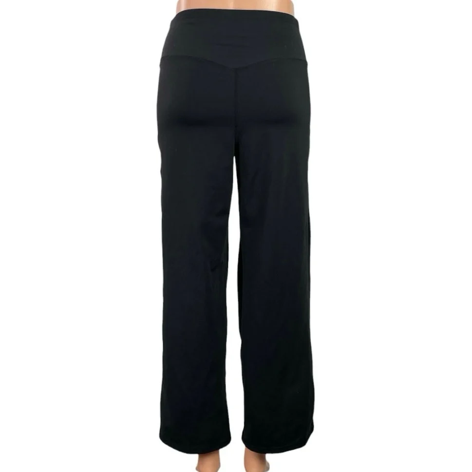 Promover Black High Rise Wide Leg Pocket Yoga Stretch Leggings Pants Size XS - Image 3